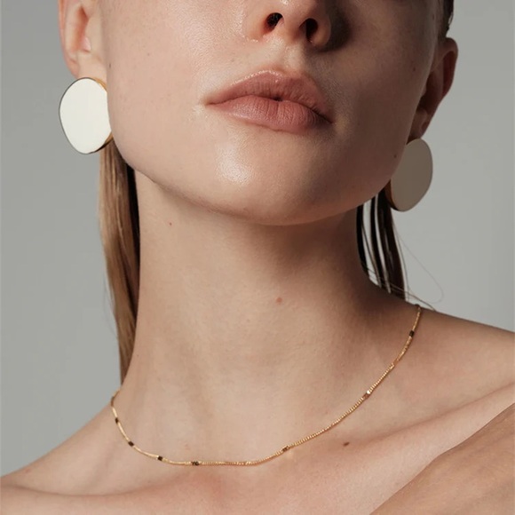 18K Gold Plated Dainty Necklace*Minimalist Design*LW - Picture 3 of 7